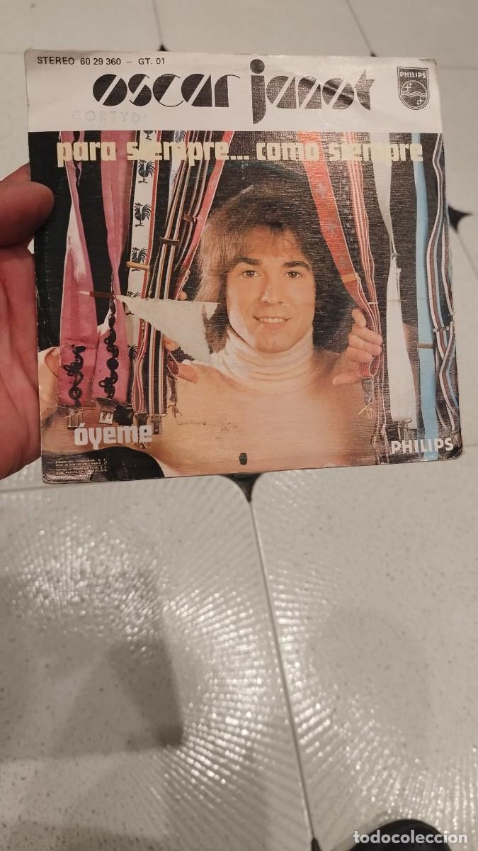 Discos de vinilo: &Oacute;scar Janot, para siempre,como siempre. Single 7&rdquo;. - Foto 3
