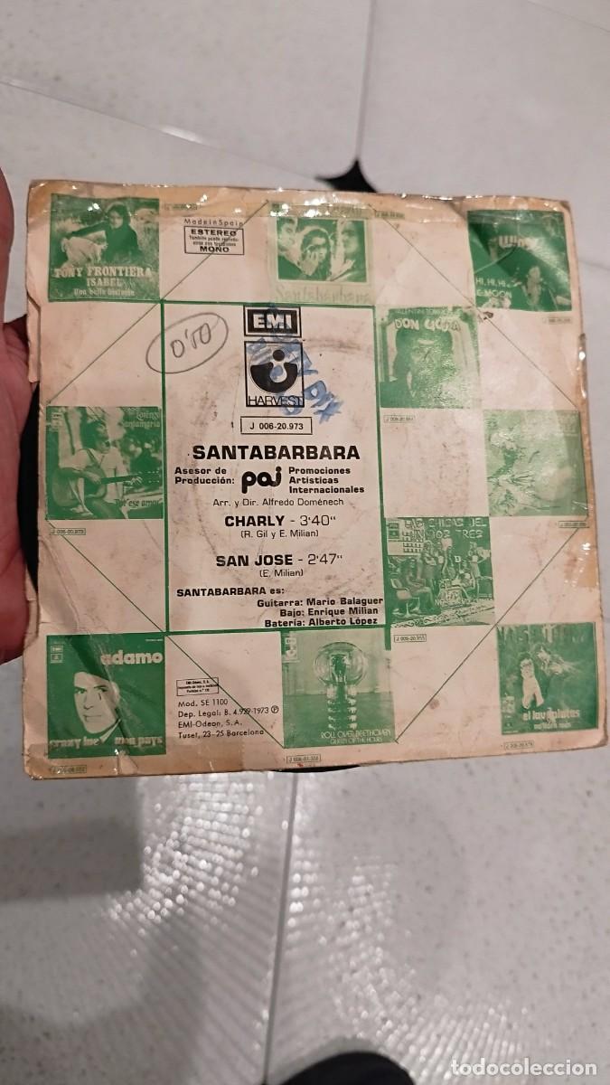 Discos de vinilo: Santab&aacute;rbara &ndash; Charly. Single 7&rdquo;. - Foto 5