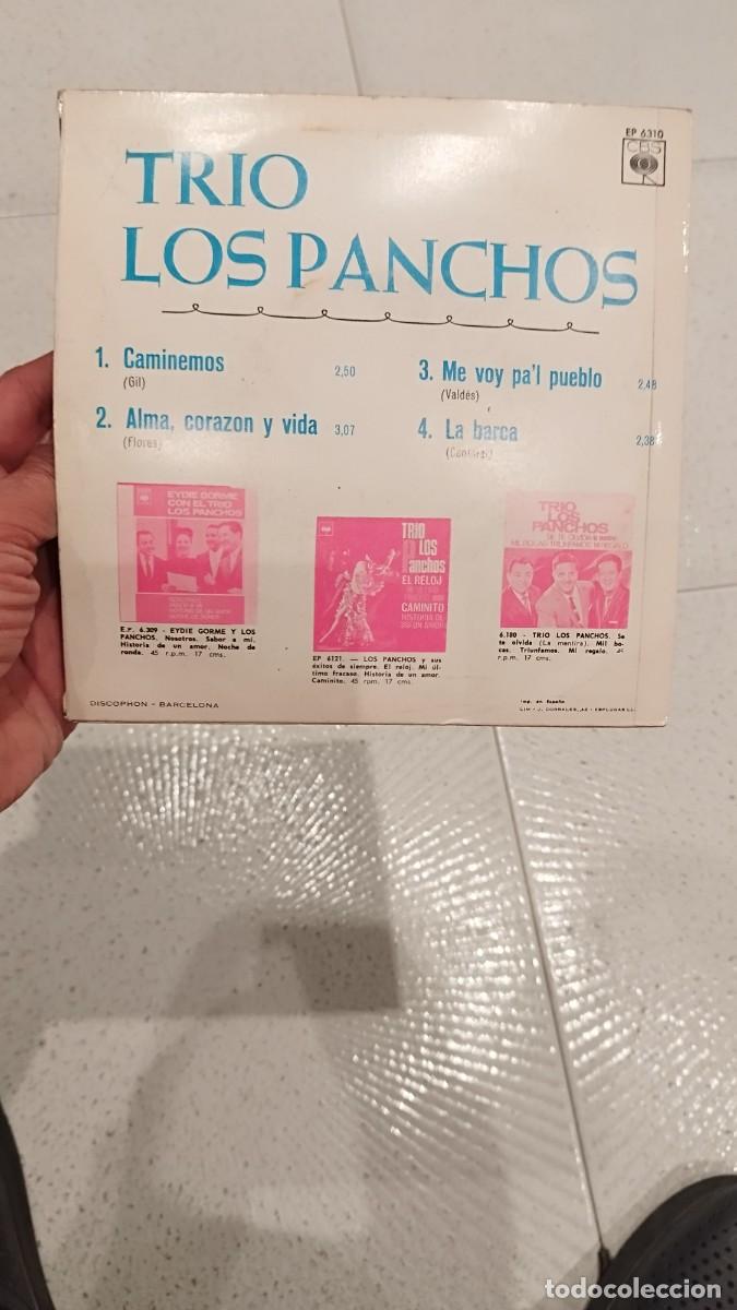 Discos de vinilo: Trio Los Panchos &ndash; Caminemos. Single 7&rdquo;. - Foto 2