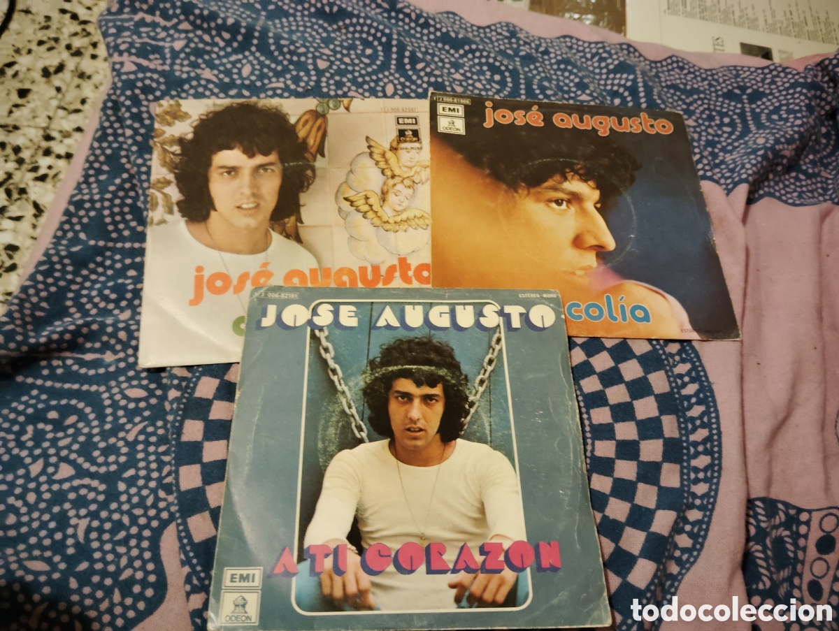 Discos de vinilo: JOSE AUGUSTO - LOTE DE 3 SINGLES . - Foto 1