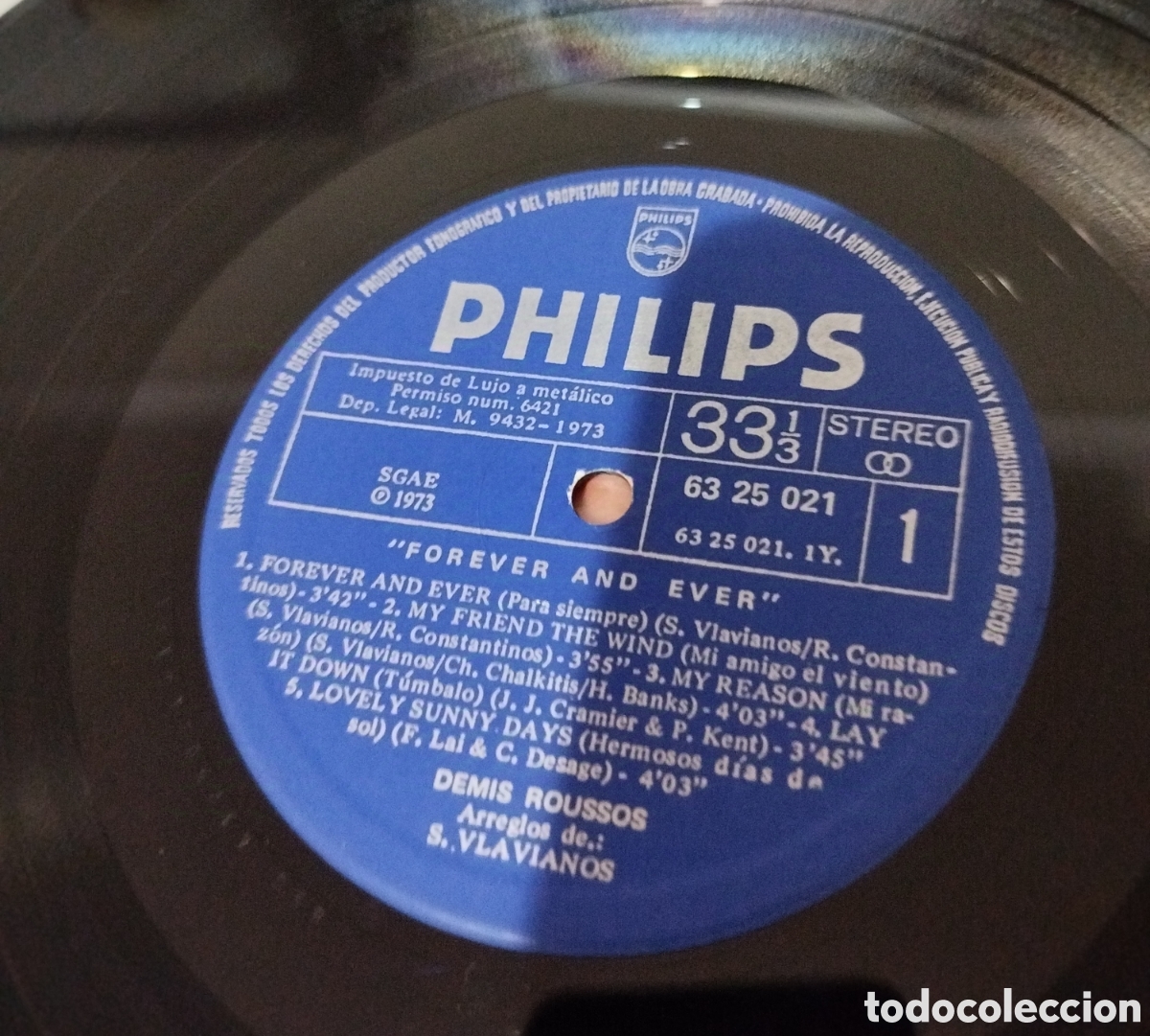Discos de vinilo: Demis Roussos - forever and ever - Foto 3
