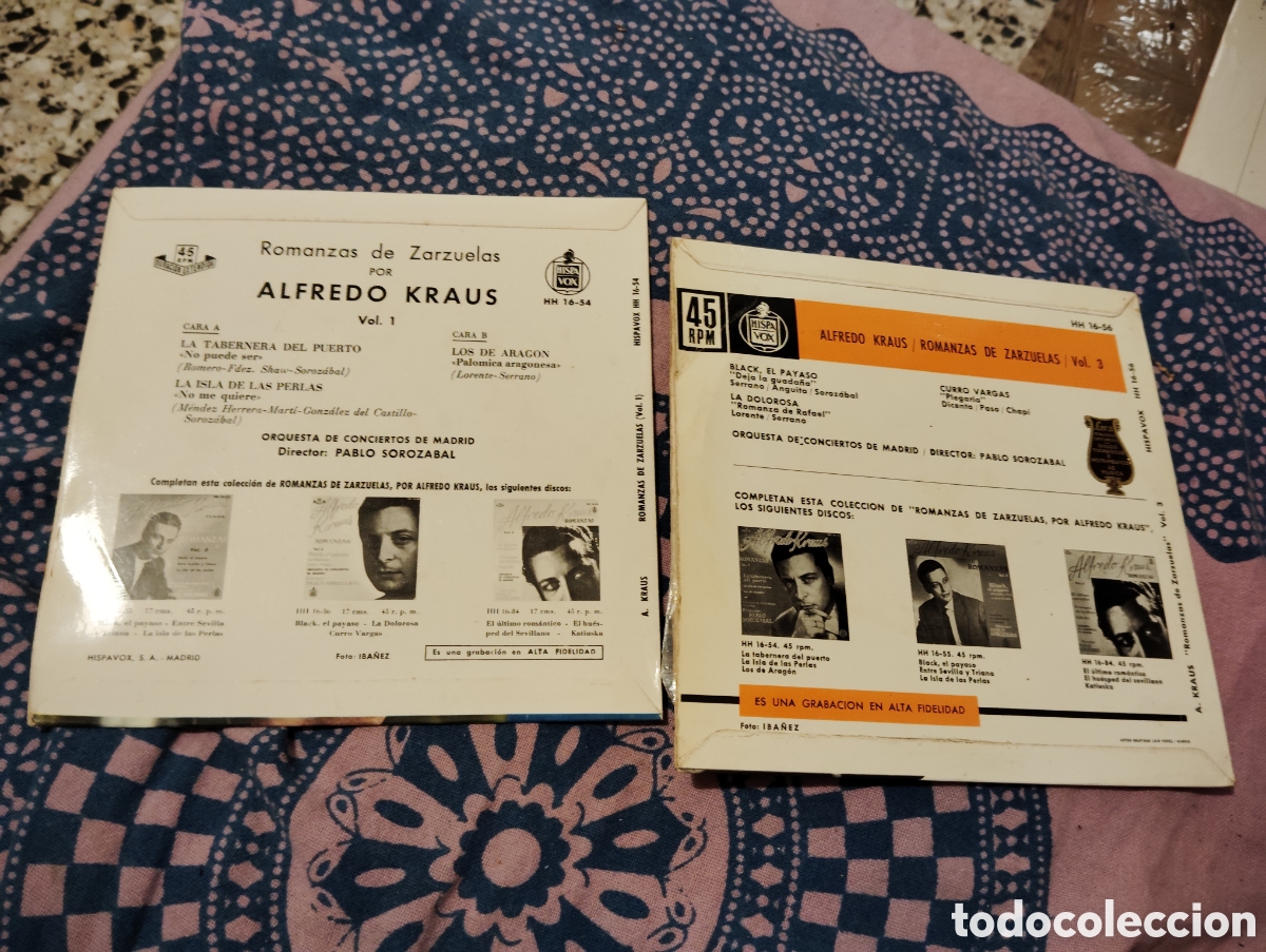 Discos de vinilo: ALFREDO KRAUS - LOTE DE 2 EP ( 1959 ) - Foto 2