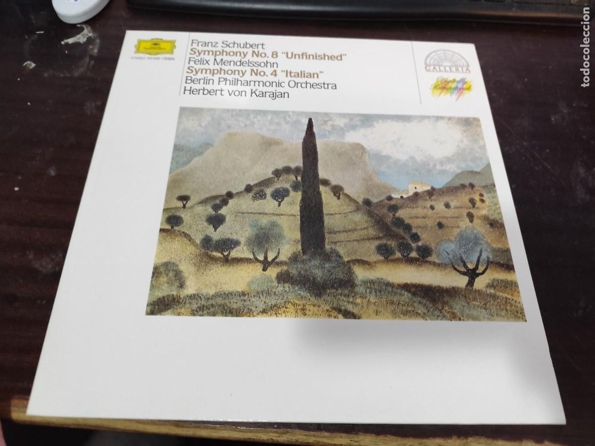 Disques de vinyle: Schubert: Symphony No.8 &rdquo;Unfinished&rdquo; / Mendelssohn: Symphony No.4 &rdquo;Italian&rdquo; R9