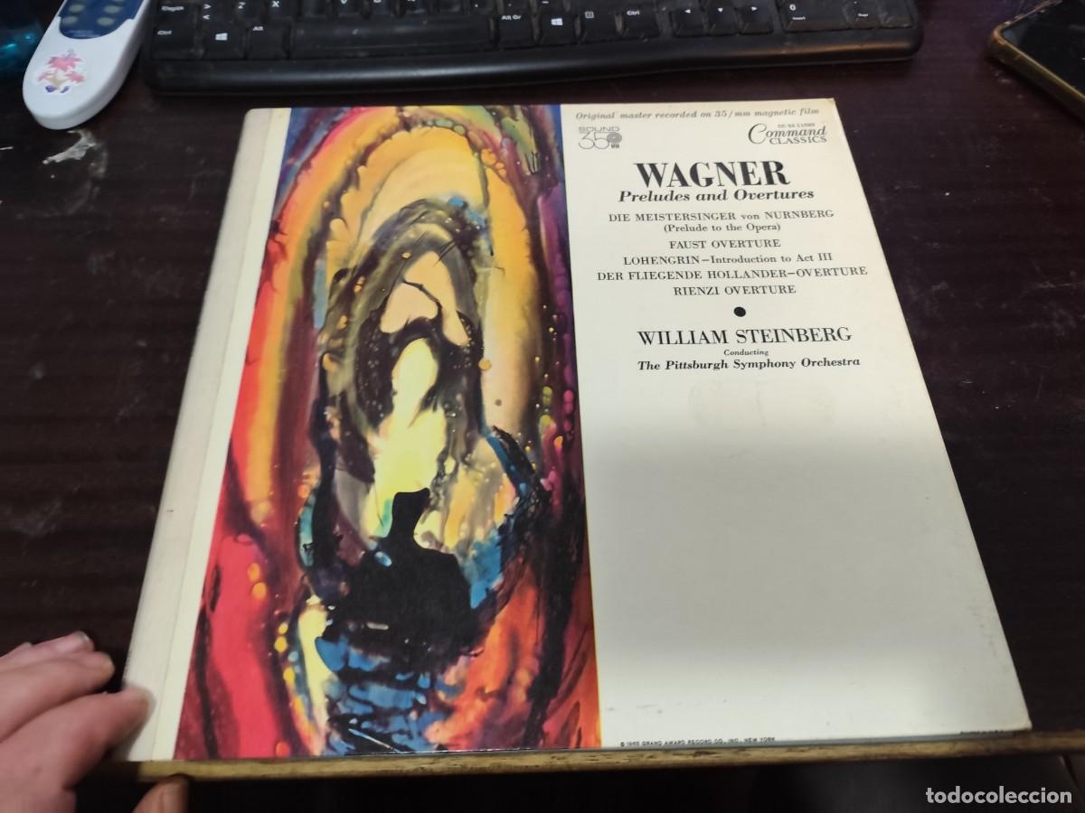 Discos de vinilo: PRELUDES AND OVERTURES / WAGNER / WILLIAM STEINBERG / R9 / COMMAND CLASSICS - Foto 1
