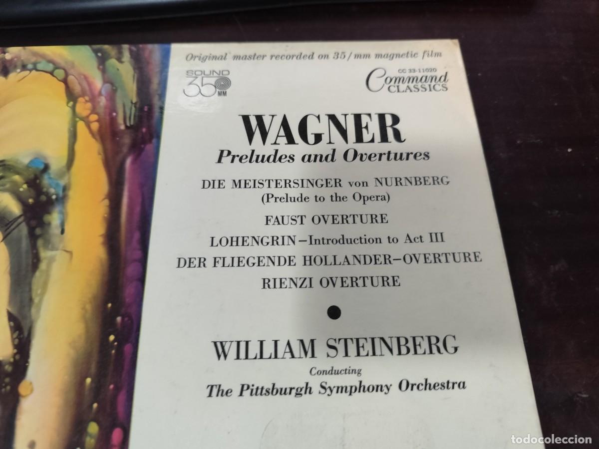 Discos de vinilo: PRELUDES AND OVERTURES / WAGNER / WILLIAM STEINBERG / R9 / COMMAND CLASSICS - Foto 2
