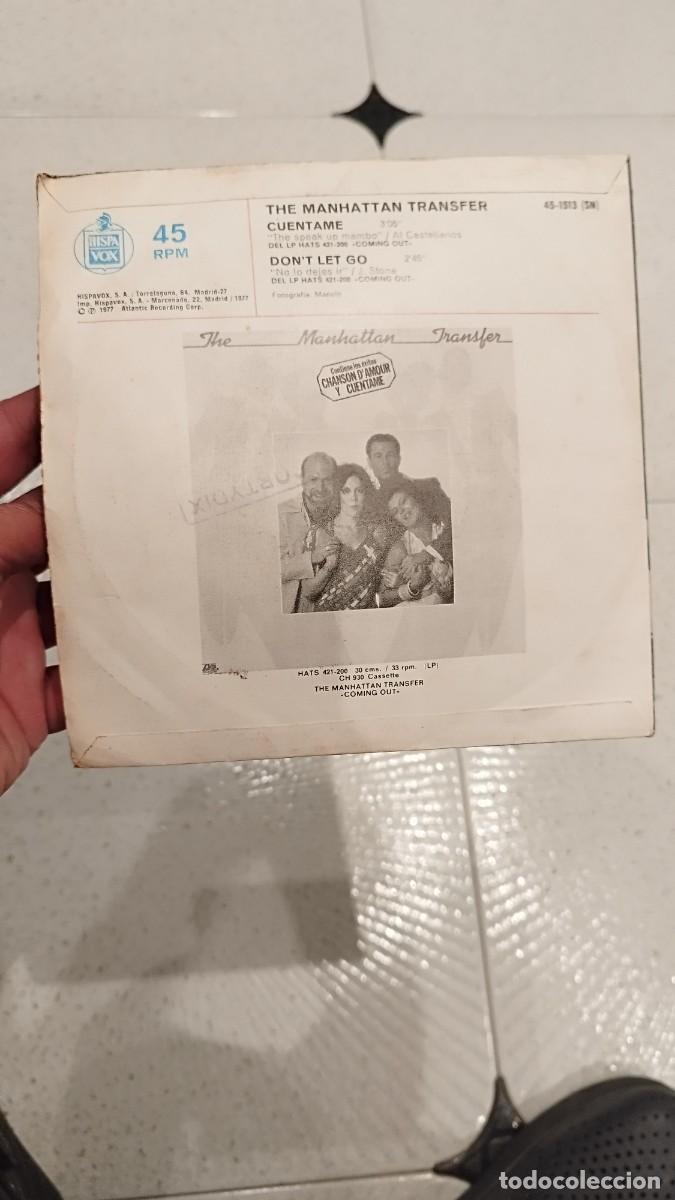 Discos de vinilo: The Manhattan Transfer &ndash; Cu&eacute;ntame. Single 7 &rdquo;. - Foto 2