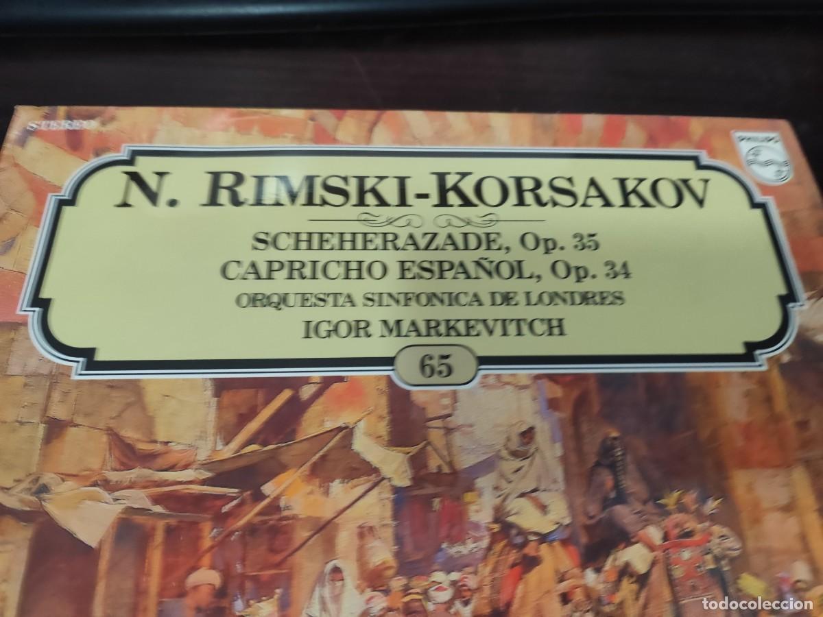 Discos de vinilo: SCHEHERAZADE / KORSAKOV / IGOR MARKEVITCH / R12 / PHILIPS - Foto 2