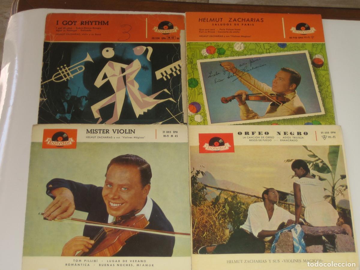 Discos de vinilo: DISCOFERTA - EPS/SINGLES - HELMUT ZACHARIAS - LOTE DE 4 - Foto 1