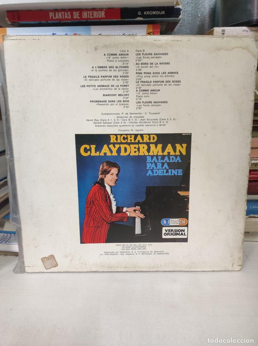 Discos de vinilo: Richard Clayderman &ndash; A Como Amor - Foto 2