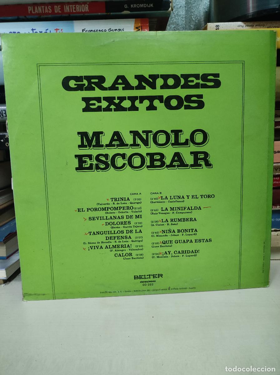 Discos de vinilo: Manolo Escobar &ndash; Grandes Exitos - Foto 2