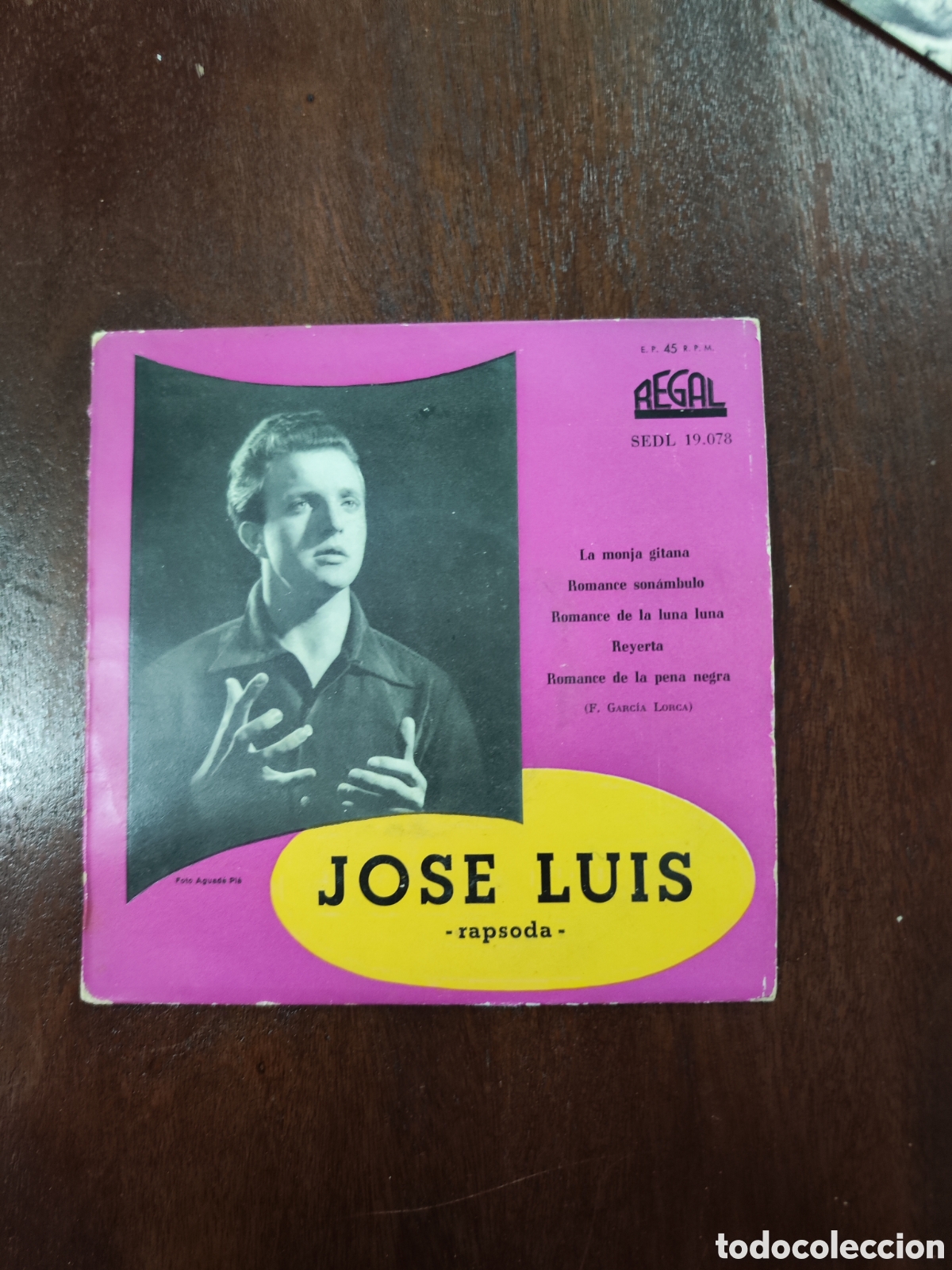 Discos de vinilo: SINGLE DE JOSE LUIS -Rapsoda - Foto 1