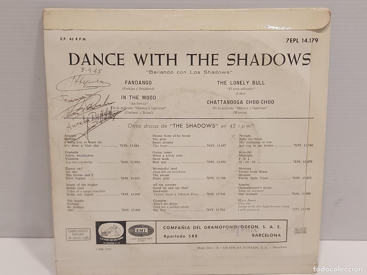 Discos de vinilo: DANCE WITH THE SHADOWS / EP-V.S.A.-1965 / MBC.***/*** - Foto 2