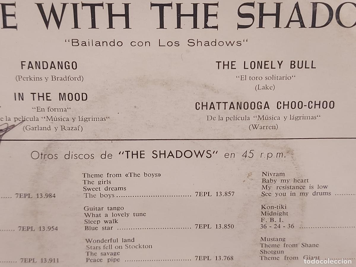 Discos de vinilo: DANCE WITH THE SHADOWS / EP-V.S.A.-1965 / MBC.***/*** - Foto 3