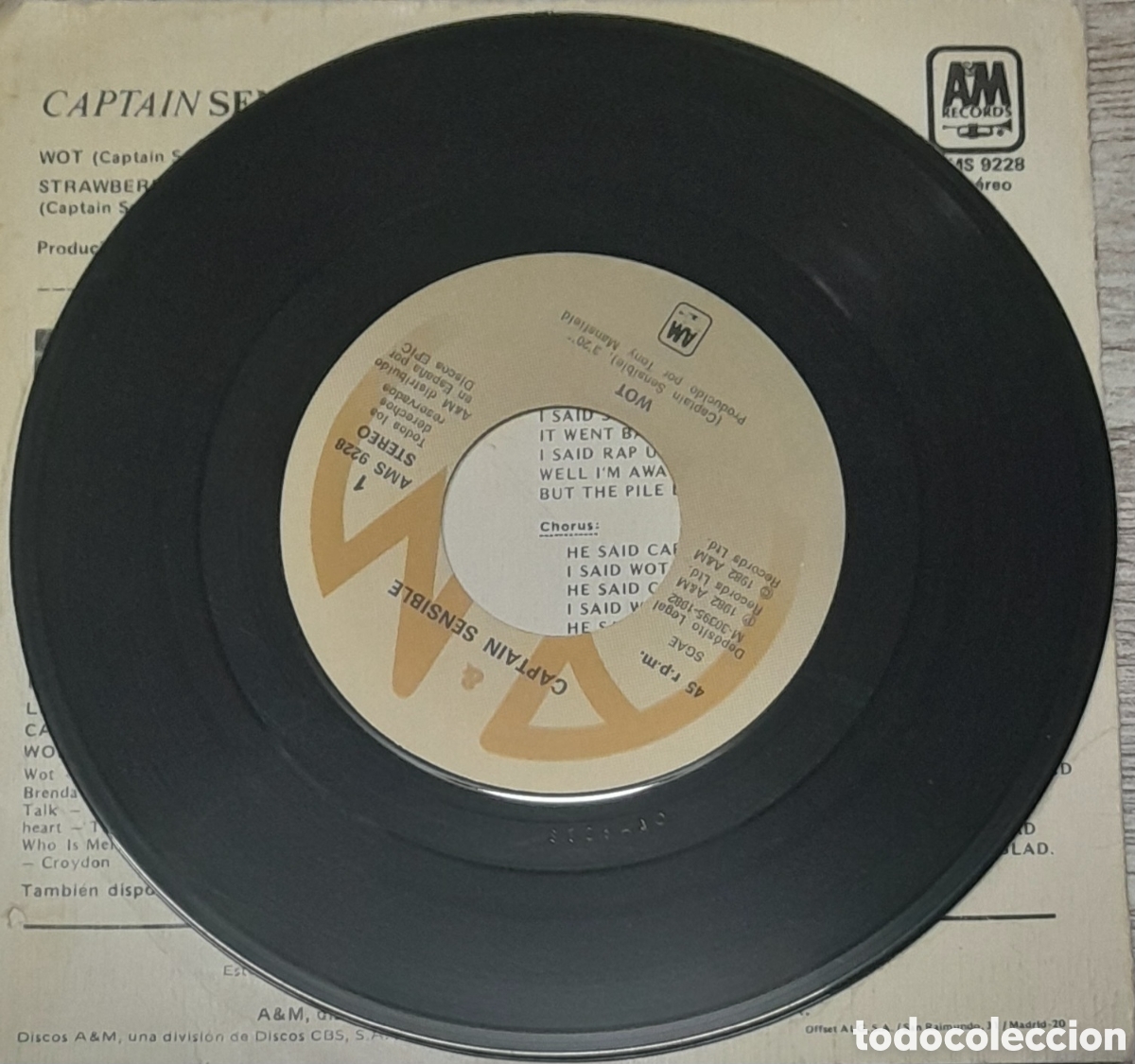 Discos de vinilo: CAPTAIN SENSIBLES - WOT! - CBS 1982 - Foto 3