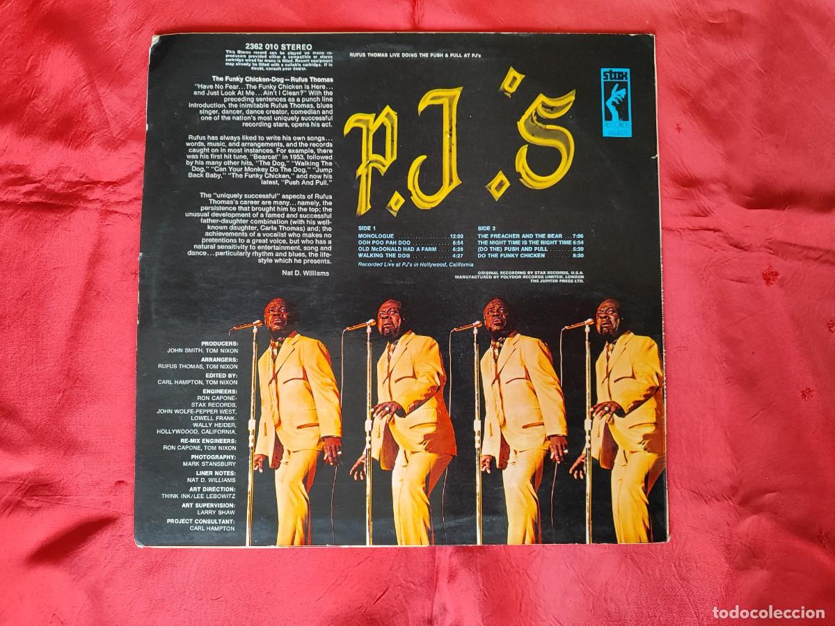 Discos de vinilo: RUFUS THOMAS LIVE DOING THE PUSH AND PULL AT PJ&acute;S. - Foto 2