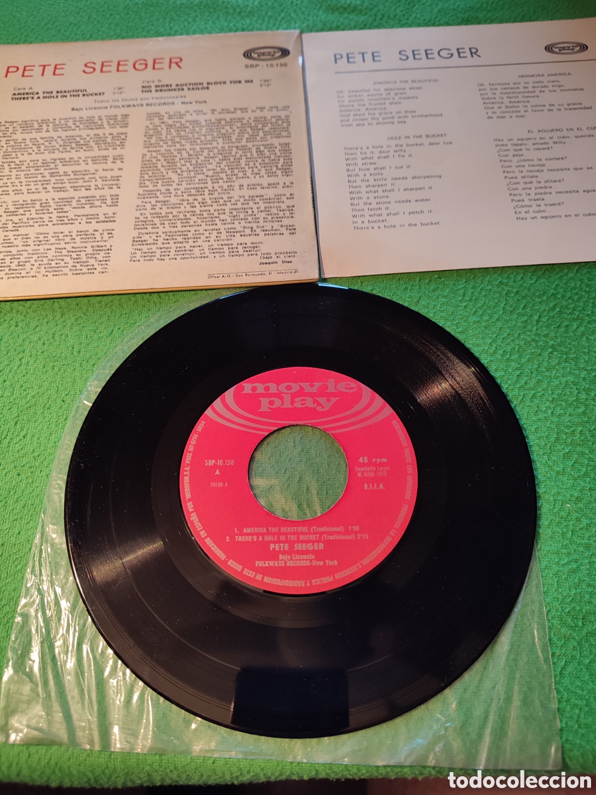 Discos de vinilo: Pete Seeger - American the beautiful + 3 - Foto 2