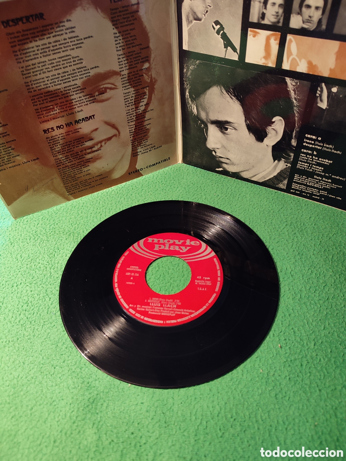 Discos de vinilo: Llu&iacute;s Llach - Irene + 3 EP 1969 - Foto 2