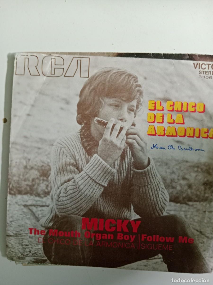 Discos de vinilo: BAL-3 DISCO 7 PULGADAS MICKY EL CHICO DE LA ARMONICA - Foto 1