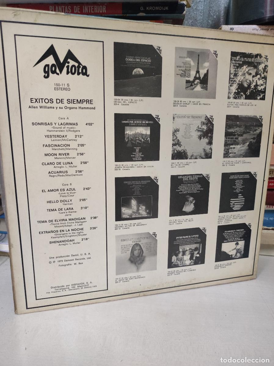 Discos de vinilo: Allen Williams &ndash; Exitos De Siempre - Foto 2