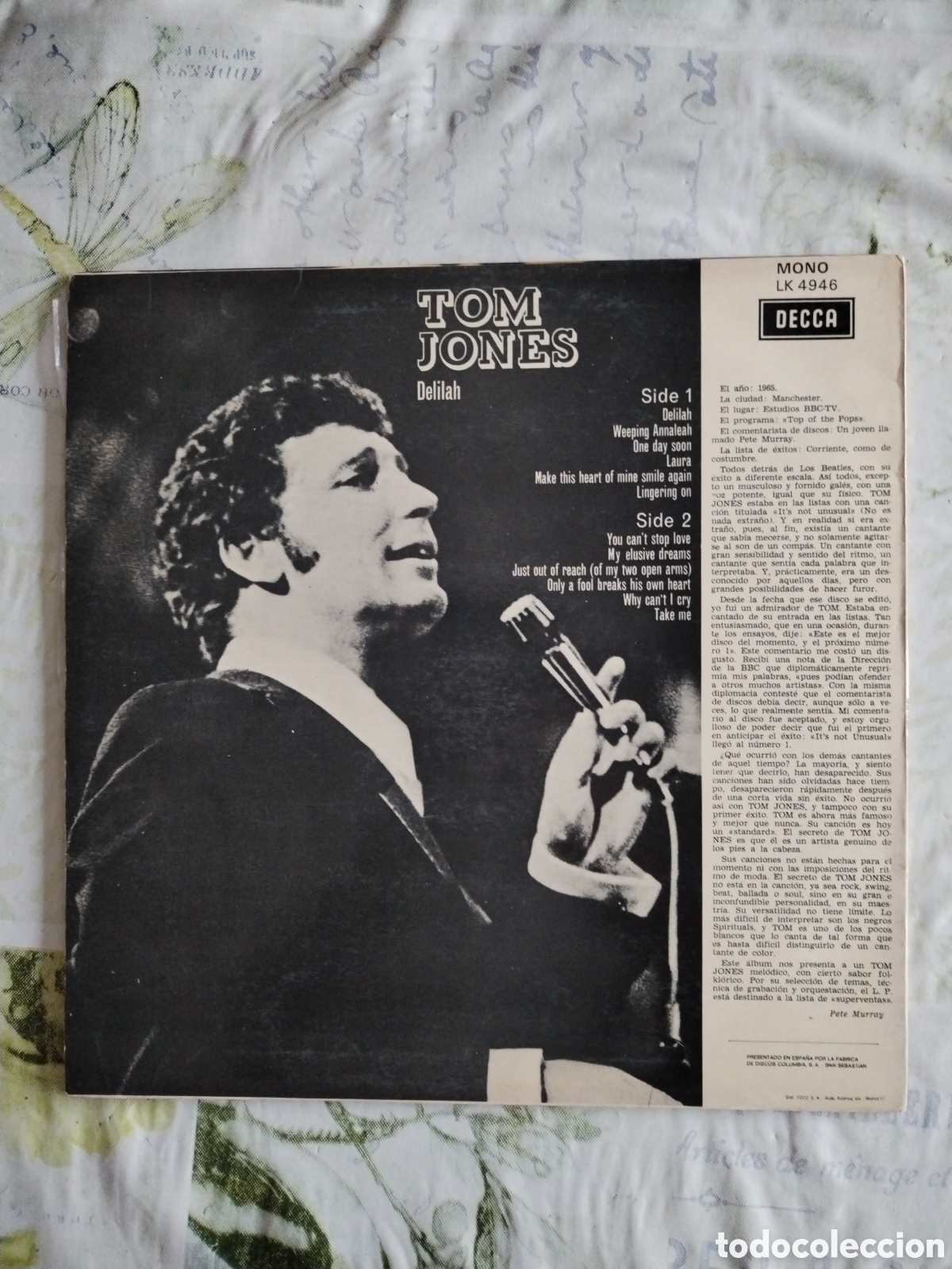 Discos de vinilo: Vinilo LP Delilah Tom Jones Decca - Foto 3