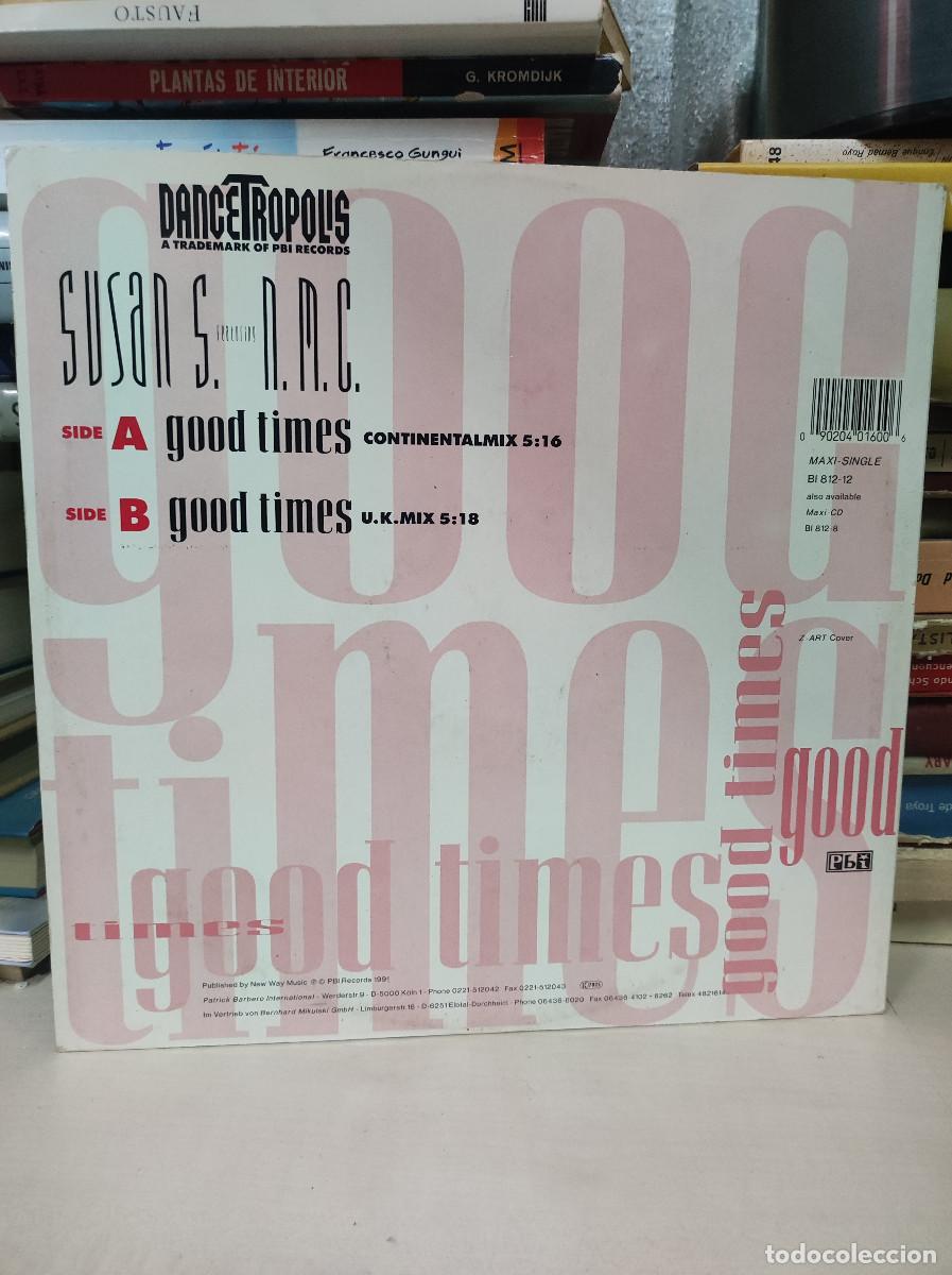 Discos de vinilo: Susan S. Featuring N.M.C. &ndash; Good Times - Foto 2