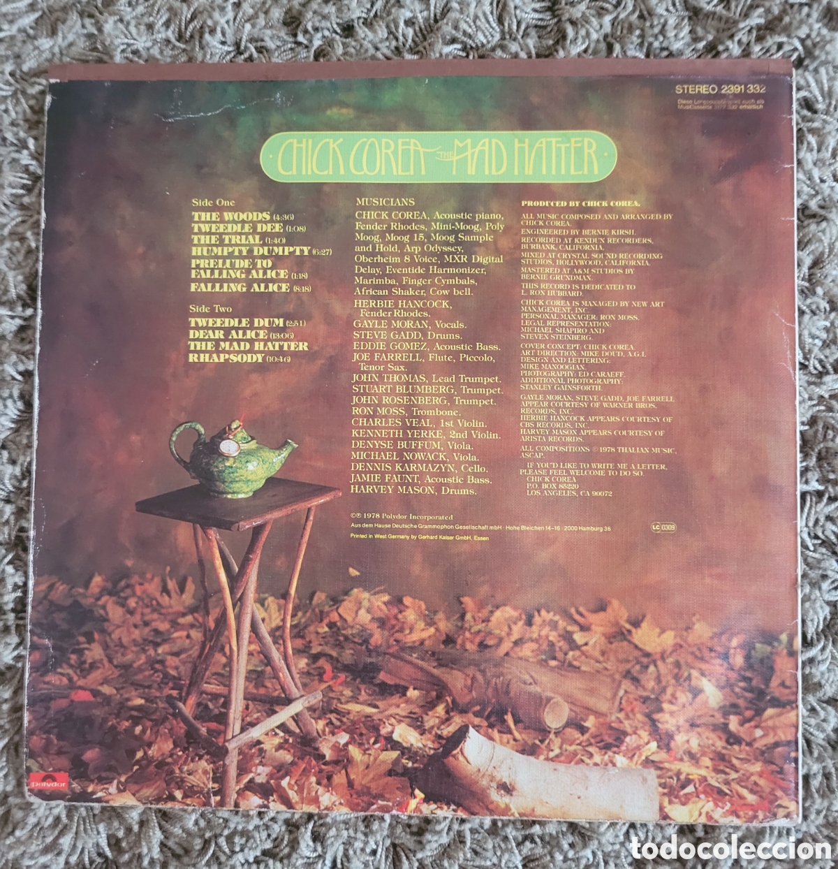 Discos de vinilo: Chick Corea Mad Hatter Lp. - Foto 7
