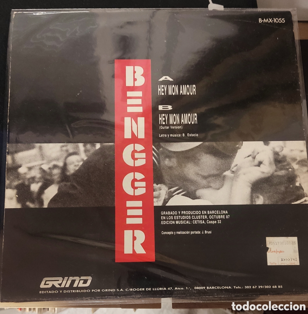 Discos de vinilo: BENGGER- HEY MON AMOUR - Foto 2