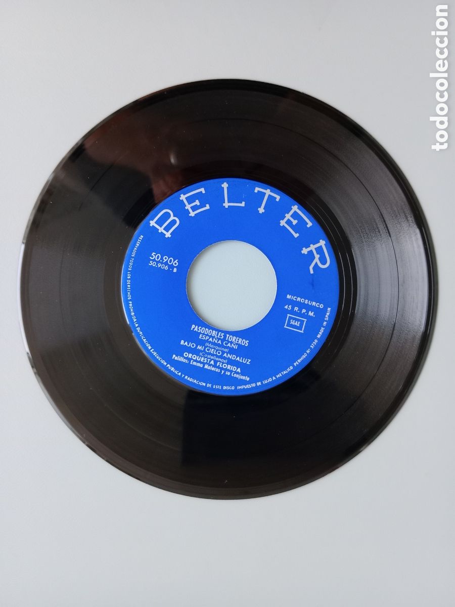 Discos de vinilo: Pasodobles toreros. EP - Foto 4