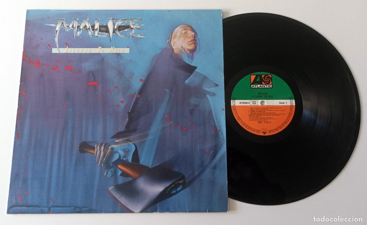 Discos de vinilo: LP MALICE - LICENSE TO KILL - Foto 3
