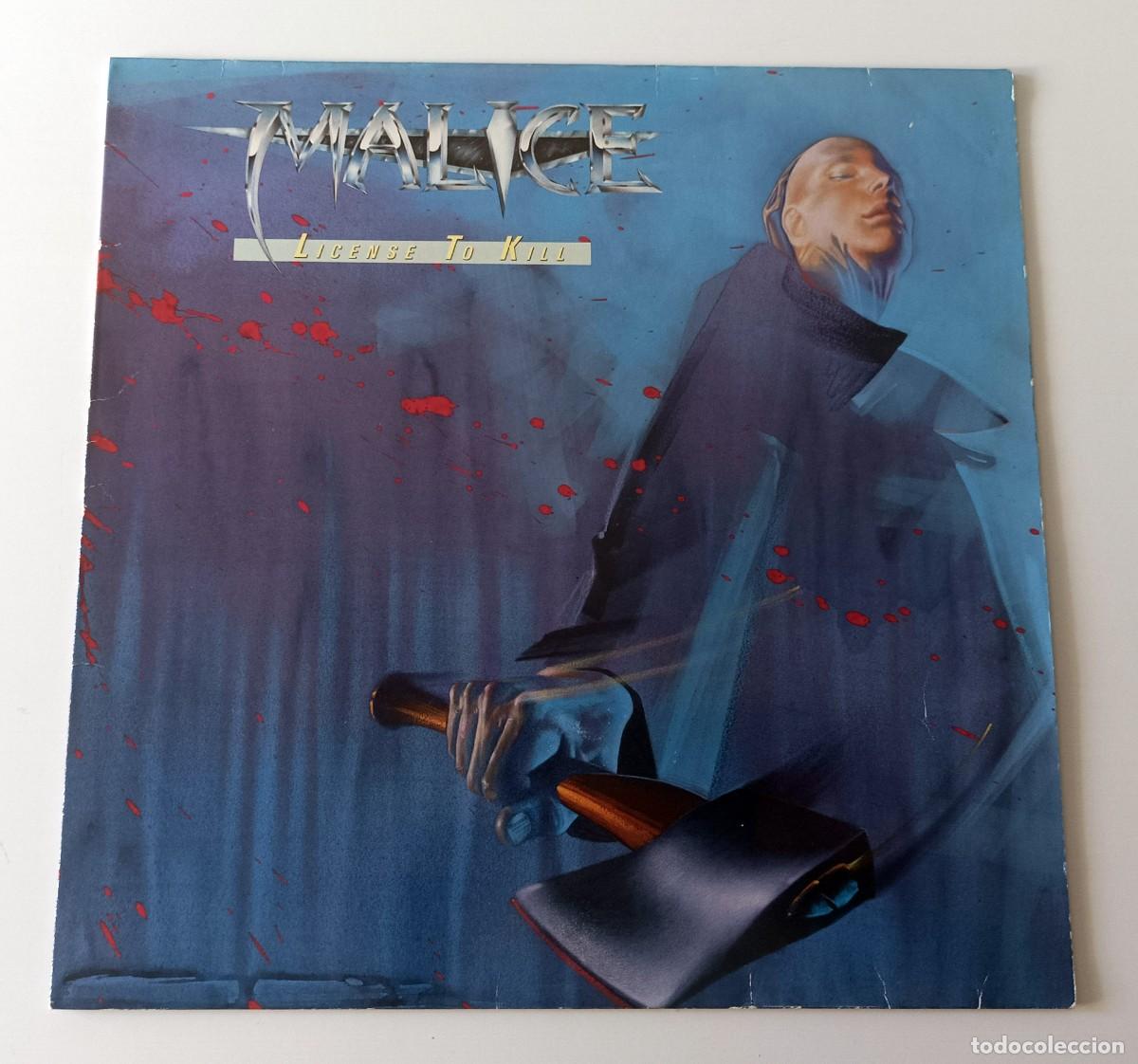Discos de vinilo: LP MALICE - LICENSE TO KILL - Foto 1