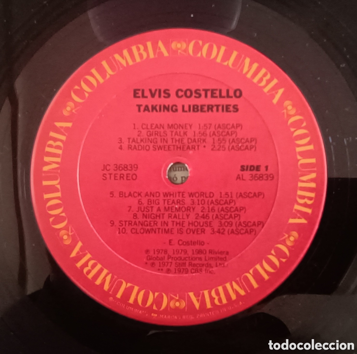 Discos de vinilo: Elvis Costello, 1980 - Taking Liberties - Foto 3