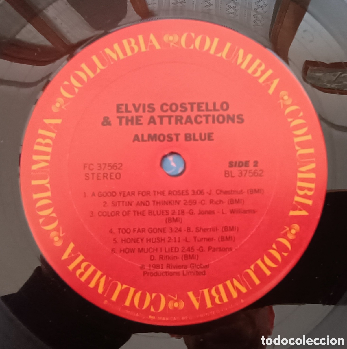 Discos de vinilo: Elvis Costello, 1981 - Almost Blue - Foto 3