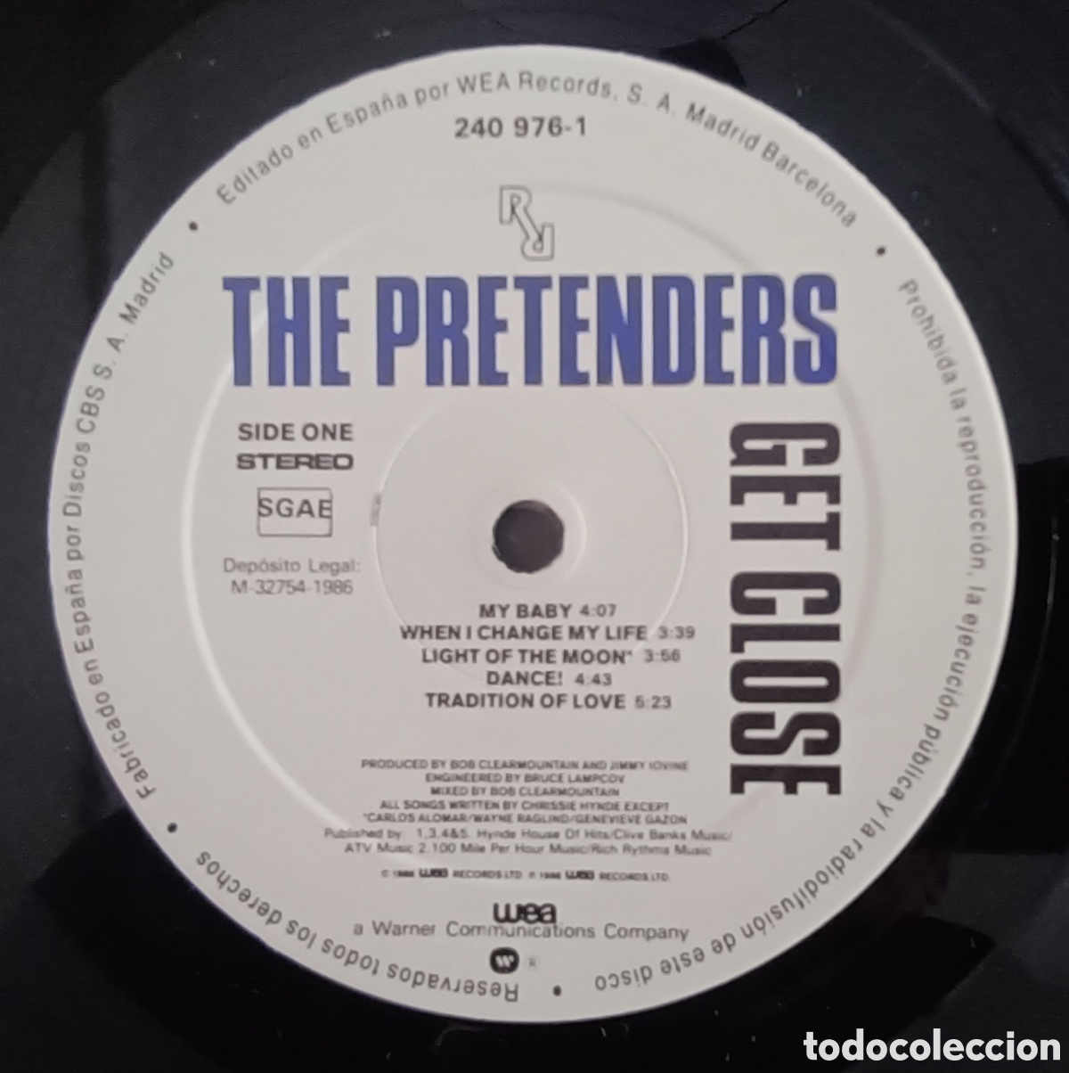 Discos de vinilo: Pretenders, 1986 - Get Close - Foto 5