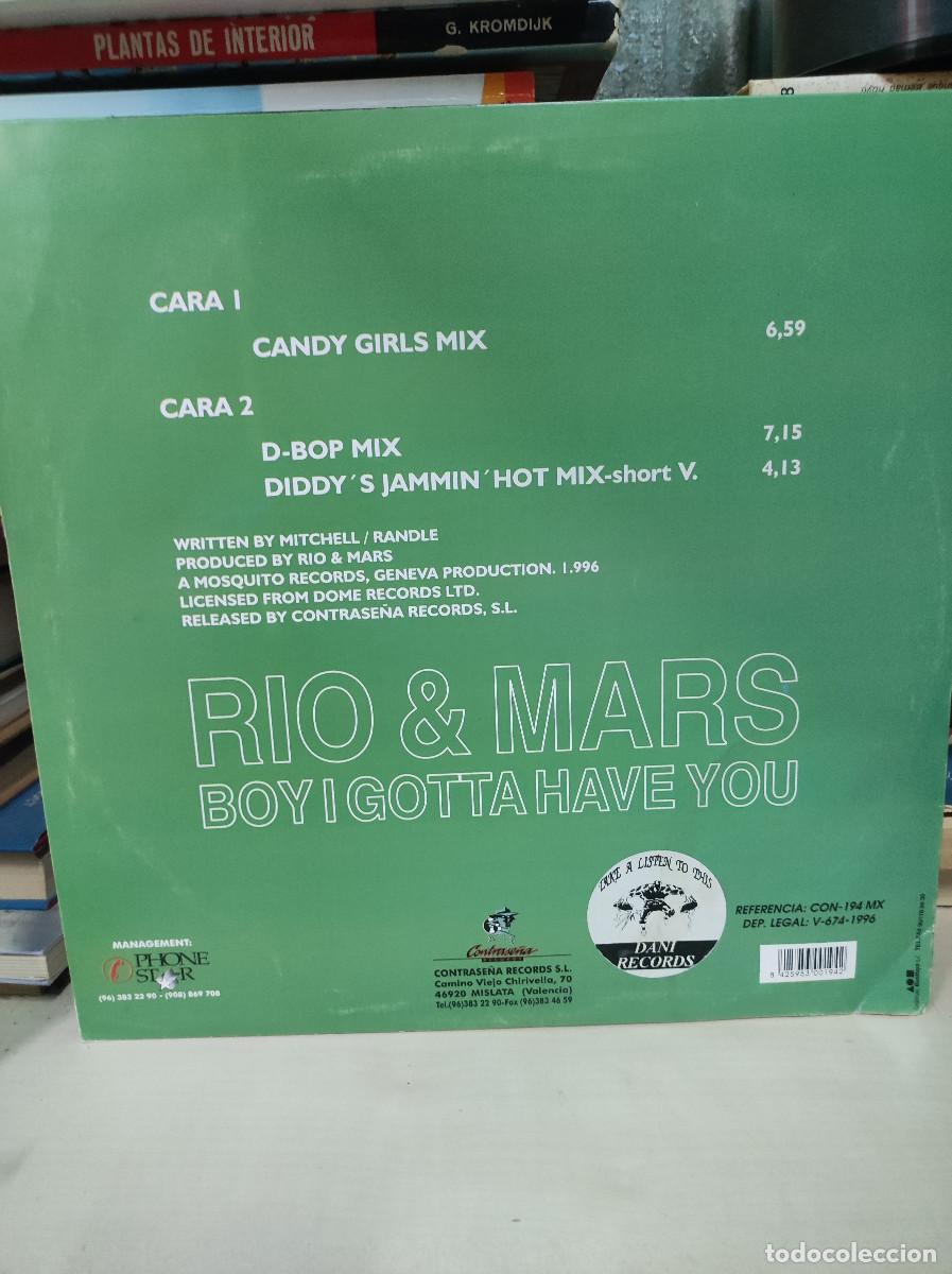 Discos de vinilo: Rio & Mars &ndash; Boy I Gotta Have You - Foto 2