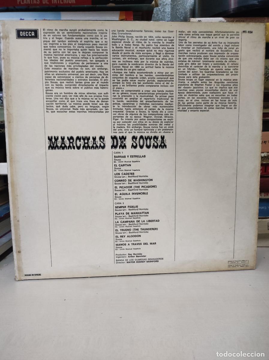Discos de vinilo: Banda de la Guardia de Granaderos &ndash; Marchas de Sousa - Foto 2