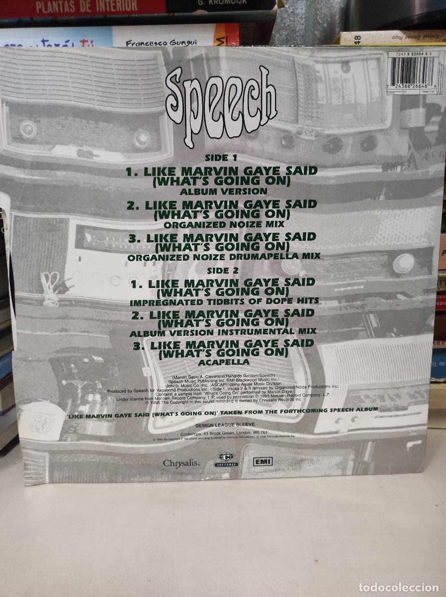 Discos de vinilo: Speech &ndash; Like Marvin Said (Whats Going On) - Foto 2