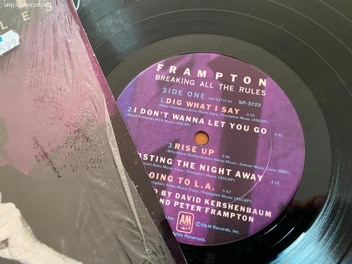 Discos de vinilo: PETER FRAMPTON (BREAKING ALL THE RULES) LP (B-51) - Foto 3