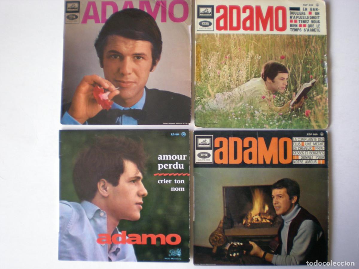 Discos de vinilo: ADAMO - LOTE 4 EPS EDICION FRANCESA - Foto 1