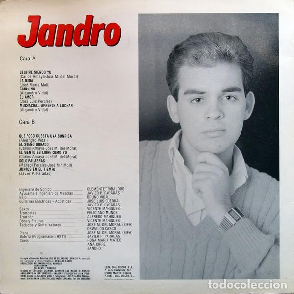 Discos de vinilo: Jandro &lrm;&ndash; Que Poco Cuesta Una Sonrisa - Foto 2