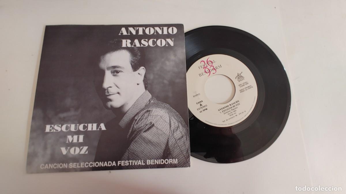 Discos de vinilo: ANTONIO RASCON-SINGLE ESCUCHA MI VOZ-MISMA CARA - Foto 1