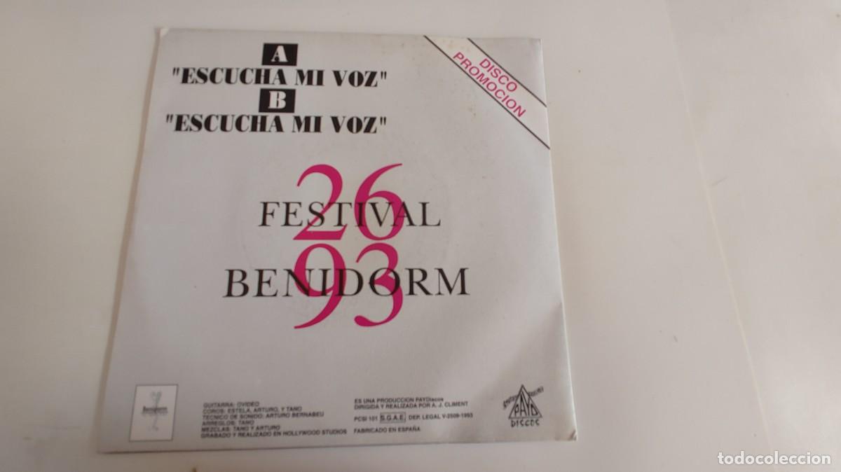 Discos de vinilo: ANTONIO RASCON-SINGLE ESCUCHA MI VOZ-MISMA CARA - Foto 2