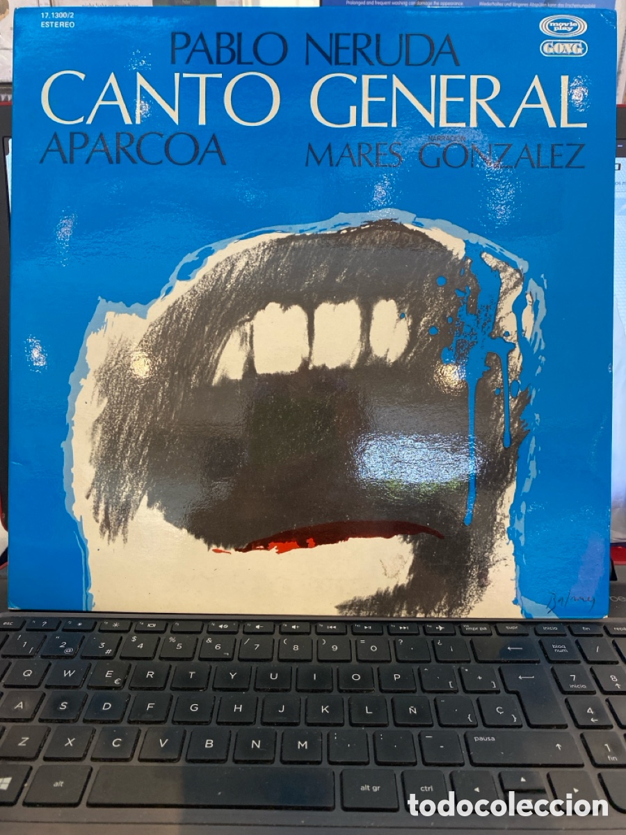 Discos de vinilo: PABLO NERUDA - CANTO GENERAL - APARCOA, MARES GONZALEZ LP SPAIN - Foto 1
