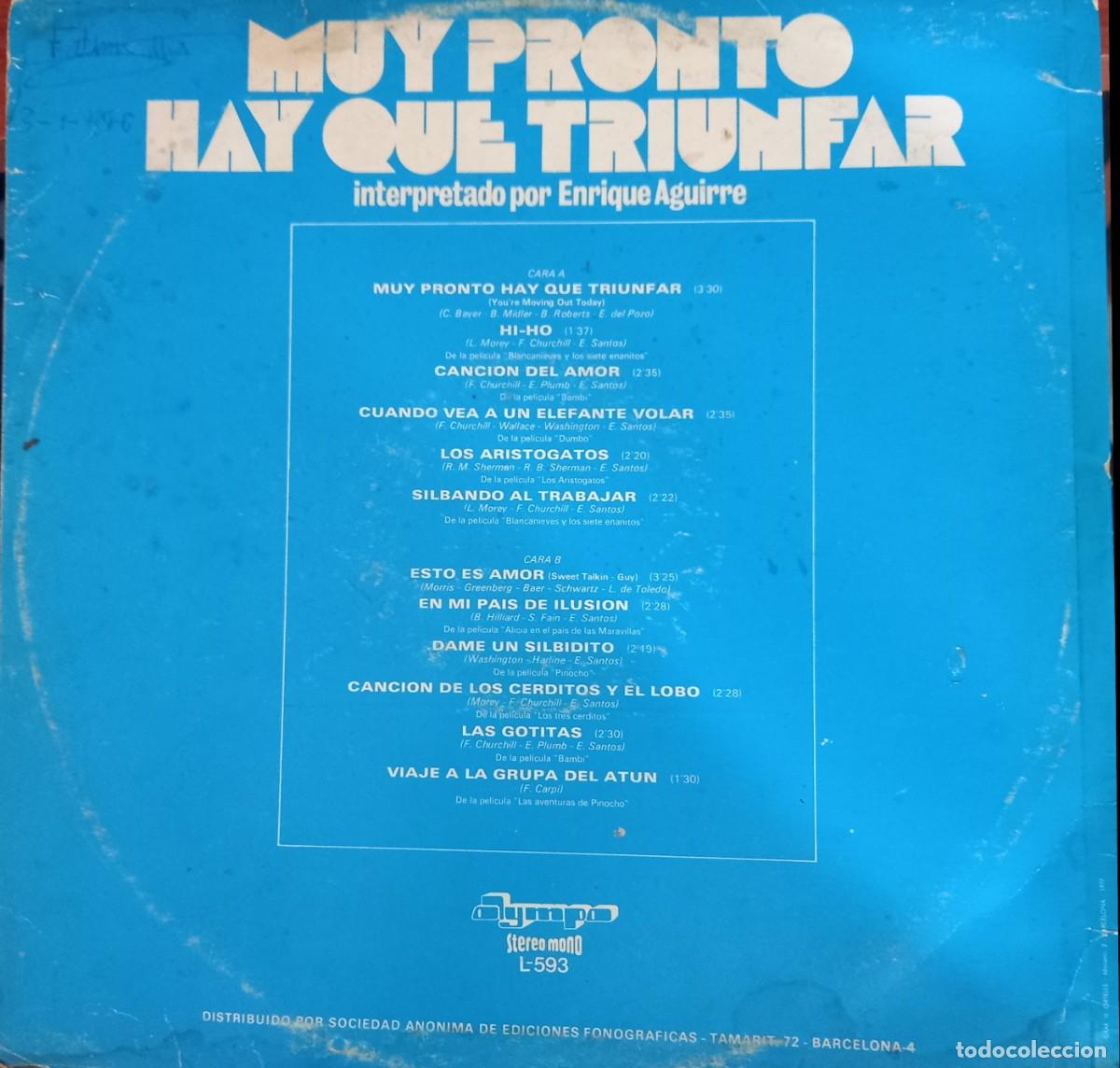 Discos de vinilo: Muy Pronto Hay Que Triunfar - Foto 2