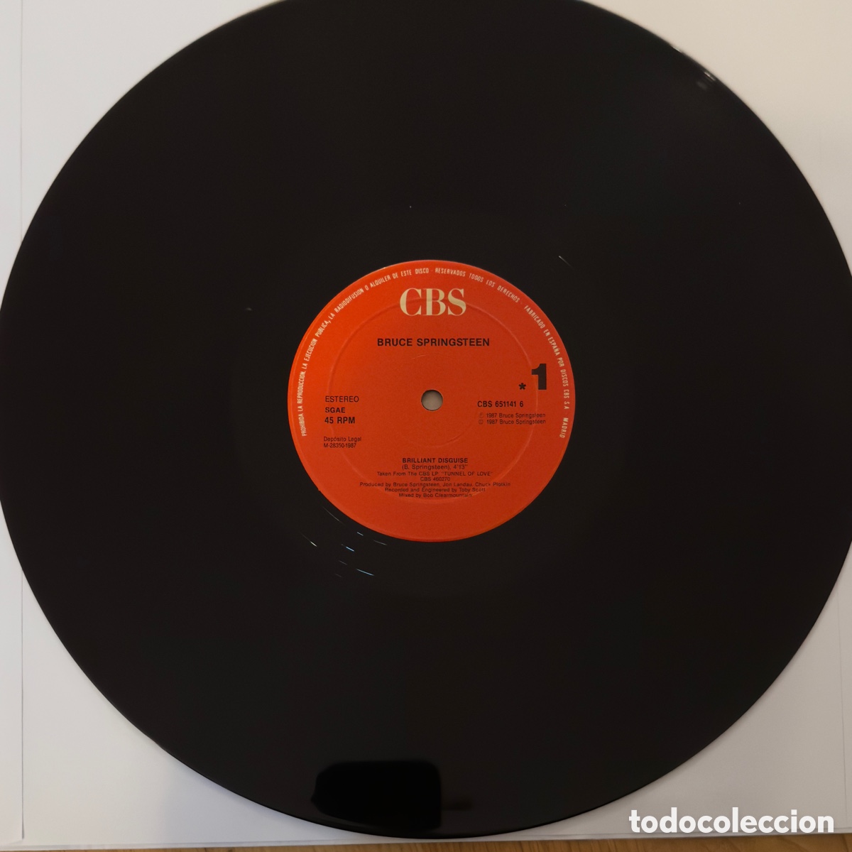 Discos de vinilo: Bruce Springsteen - Brilliant Disguise 12&rdquo; Spain - Foto 5