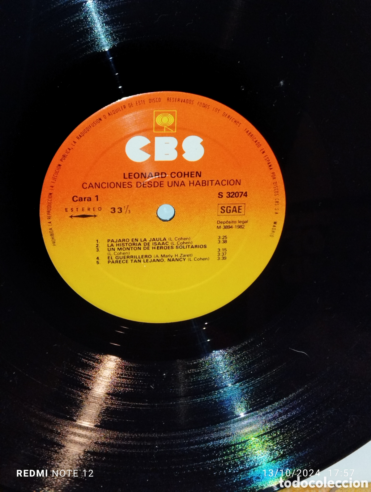 Discos de vinilo: LEONARD COHEN, SONGS FROM A ROOM - Foto 4
