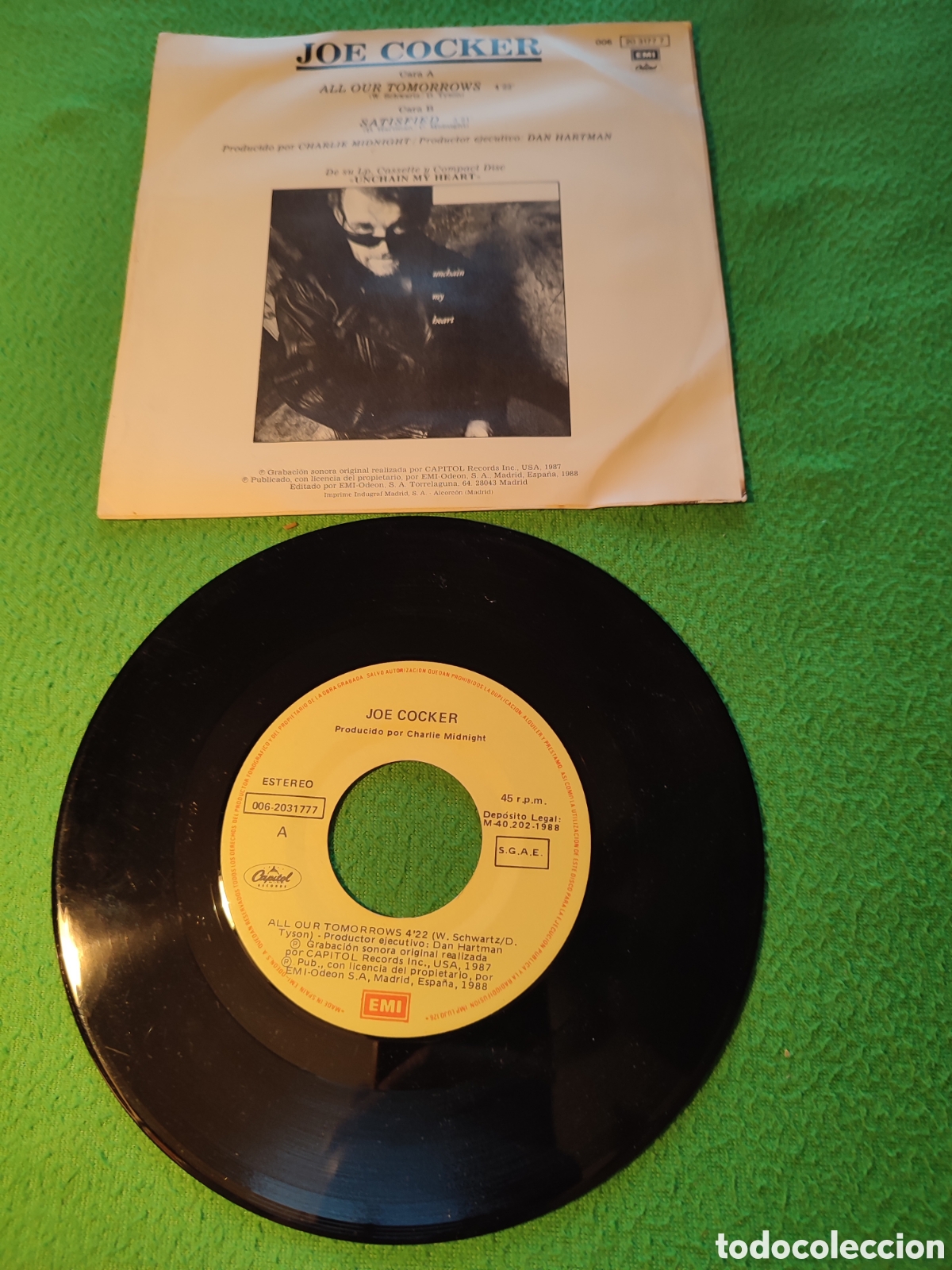 Discos de vinilo: Joe Cocker - All our tomorrows - Foto 2
