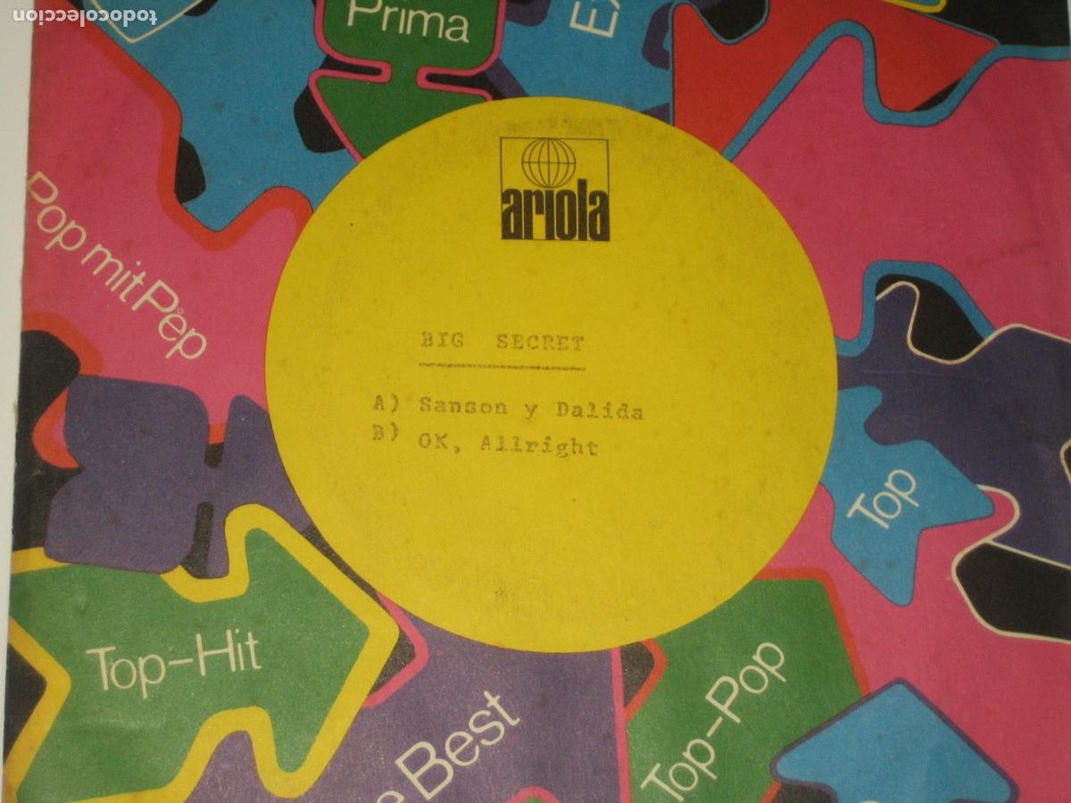 Discos de vinilo: DISCOFERTA - EPS/SINGLES - BIG SECRET - SOLO VINILO - Foto 1