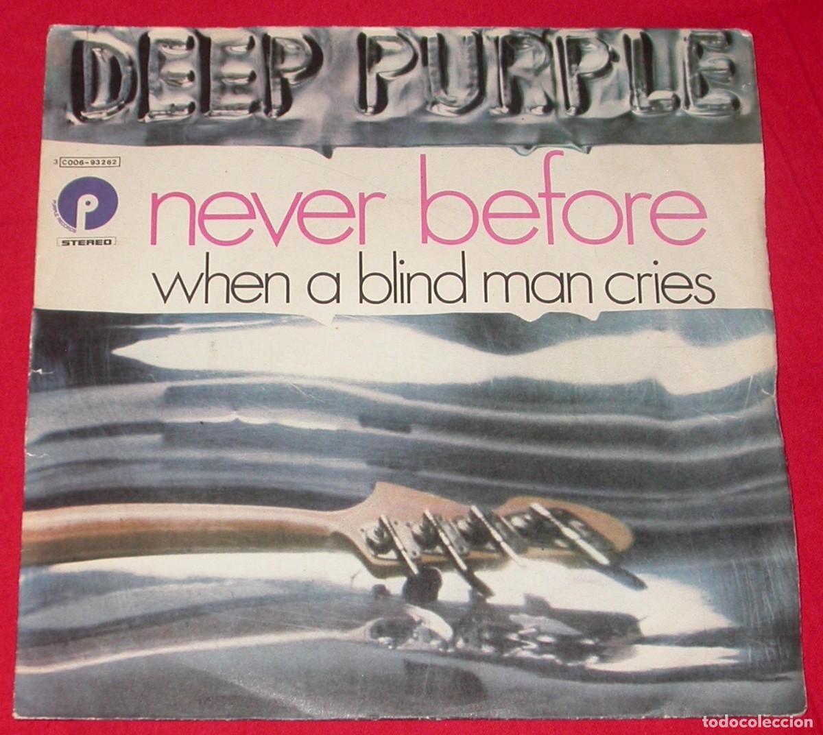 Discos de vinilo: Deep Purple 45t Never before VG++ EX - Foto 1