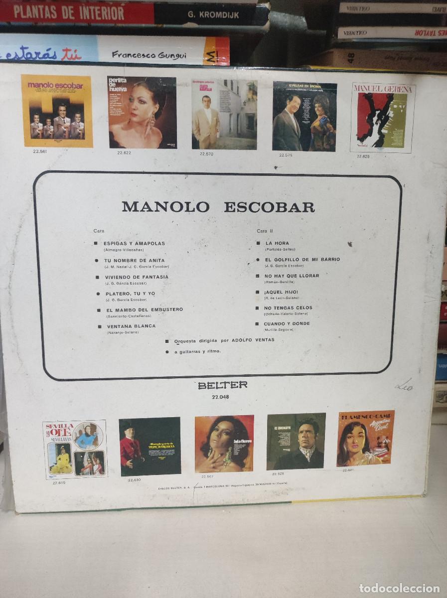 Discos de vinilo: Manolo Escobar &ndash; Manolo Escobar - Foto 2