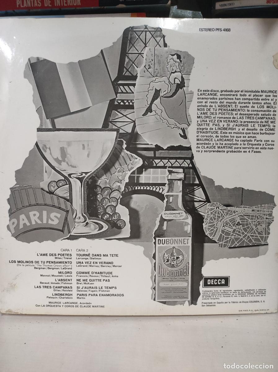 Discos de vinilo: Maurice Larcange &ndash; Paris For Lovers - Foto 2
